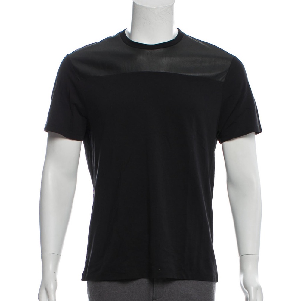 Neil Barrett Vegan Leather T Shirt